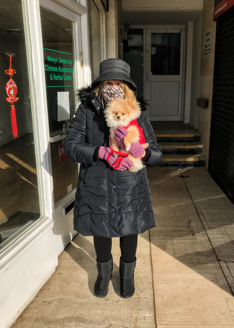 c.04.Kate.March Lady and dog_